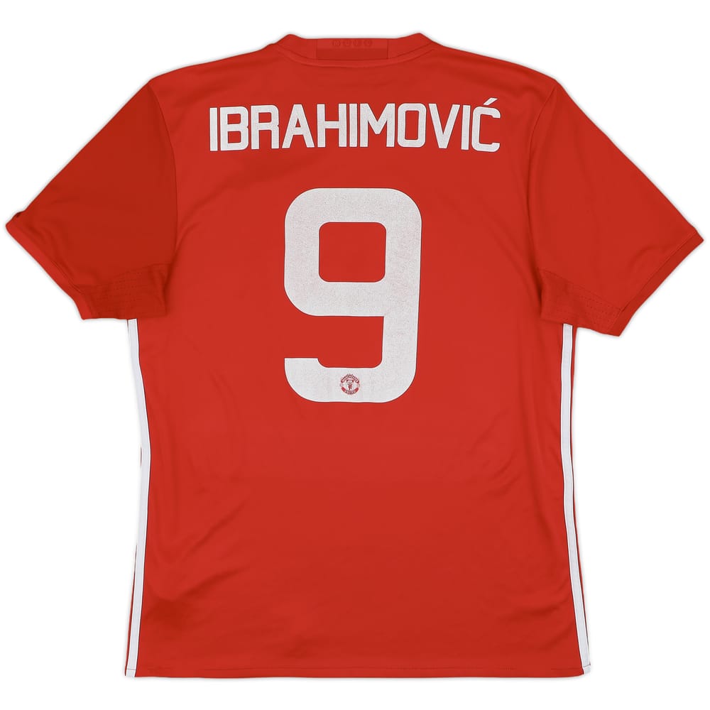 2016-17 Manchester United Home Shirt Ibrahimovic #9 - 6/10 - (M)