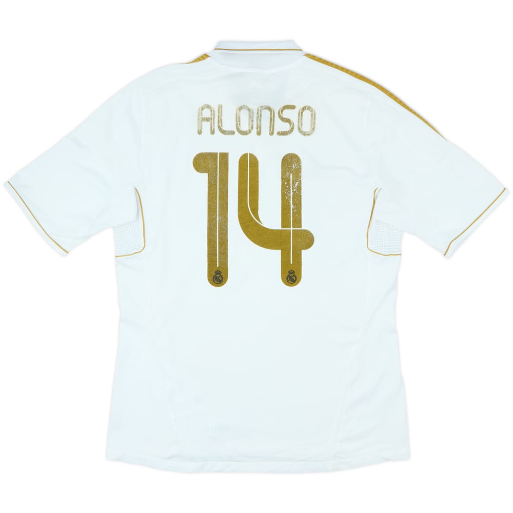 2011-12 Real Madrid Home Shirt Alonso #14 - 4/10 - (L)