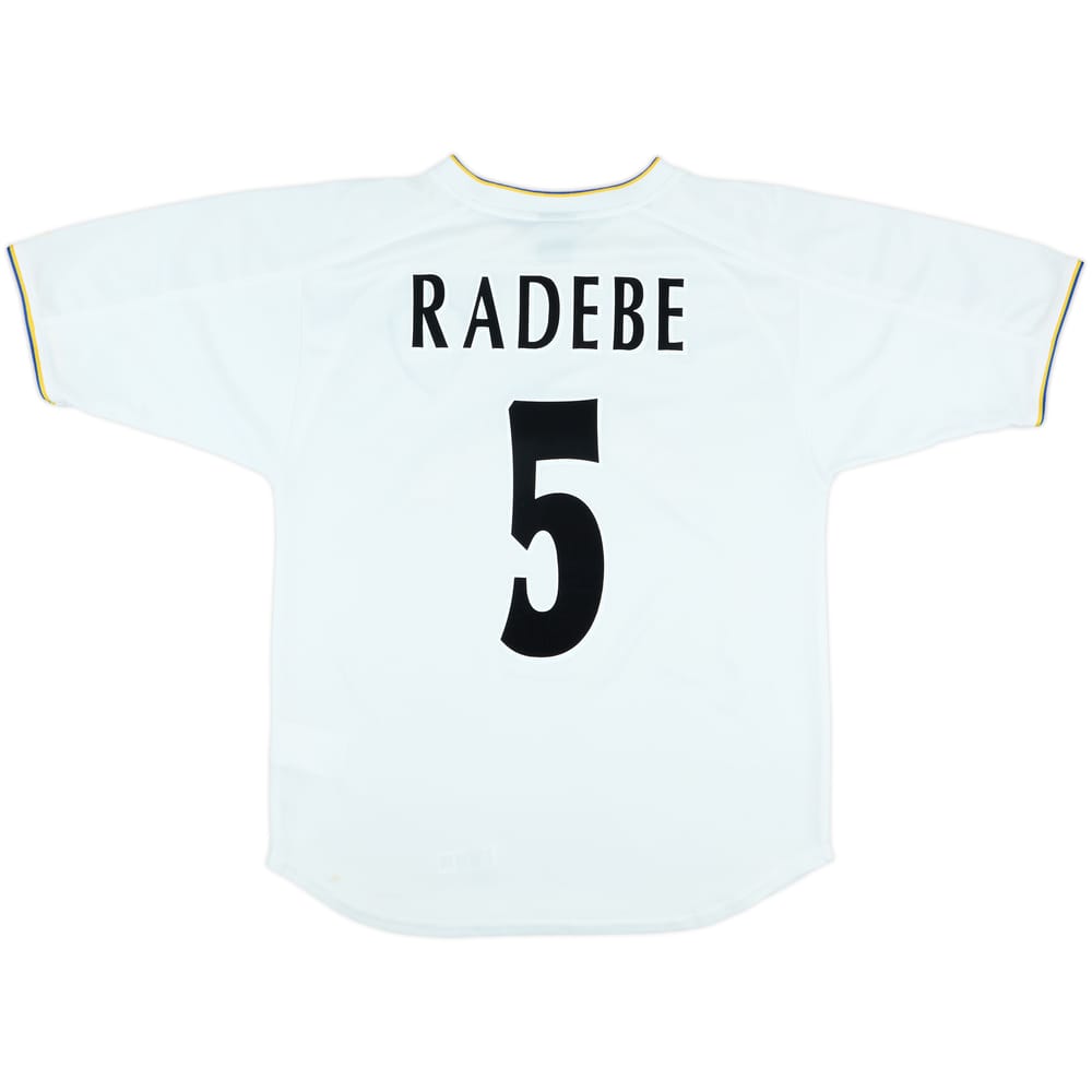 2002-03 Leeds United Home Shirt Radebe #5 - 7/10 - (S)