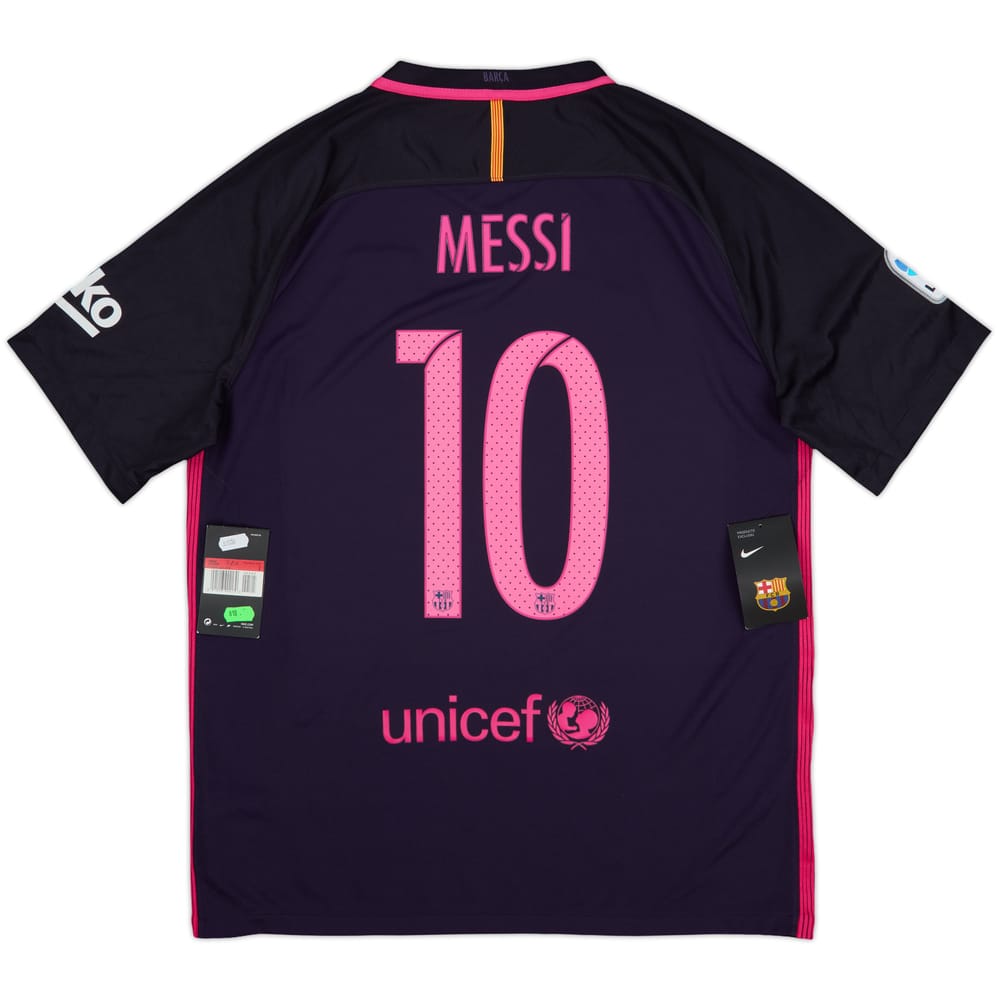 2016-17 Barcelona Away Shirt Messi #10 (L)