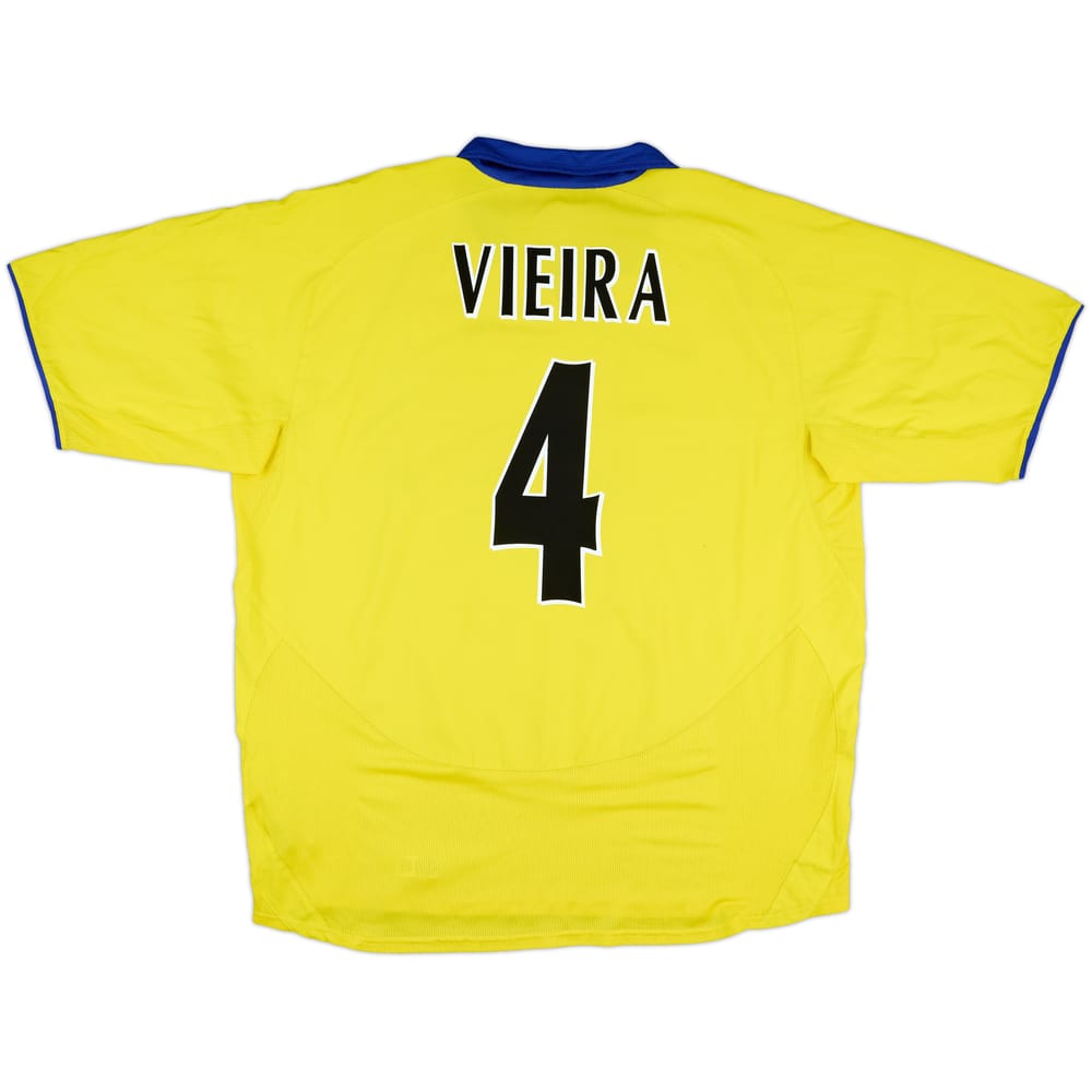 2003-05 Arsenal Away Shirt Vieira #4 - 7/10 - (XXL)