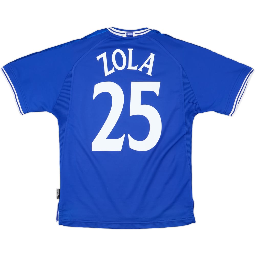 1999-01 Chelsea Home Shirt Zola #25 - 9/10 - (M)