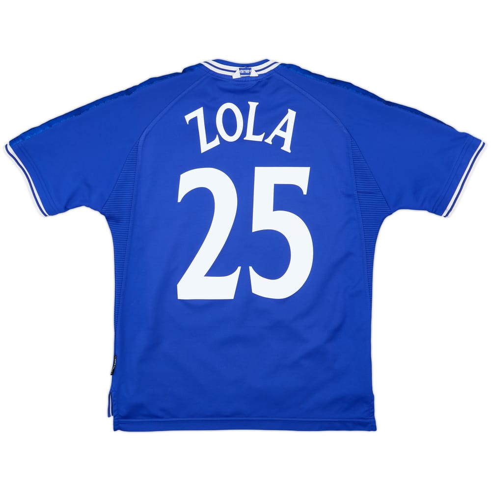 1999-01 Chelsea Home Shirt Zola #25 - 8/10 - (M)