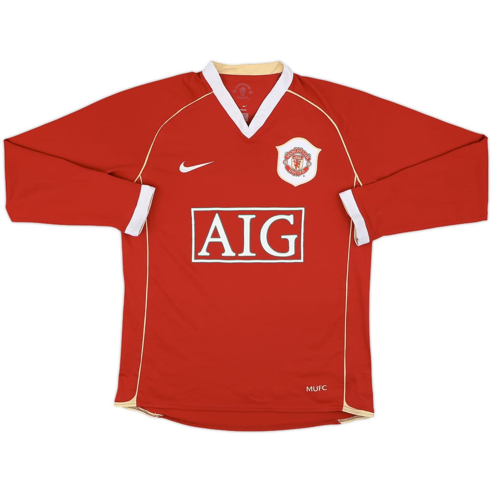 2006-07 Manchester United Home L/S Shirt Ronaldo #7 - 5/10 - (S)