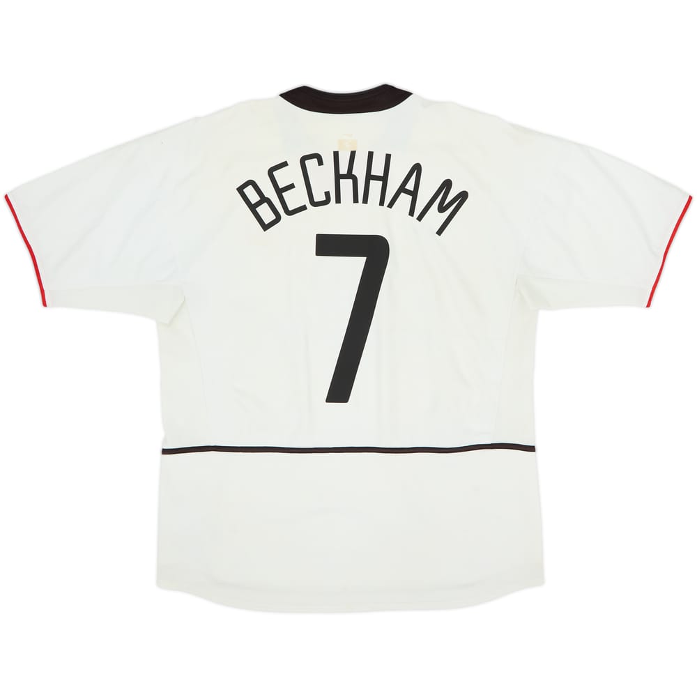 2002-03 Manchester United Away Shirt Beckham #7 - 4/10 - (L)
