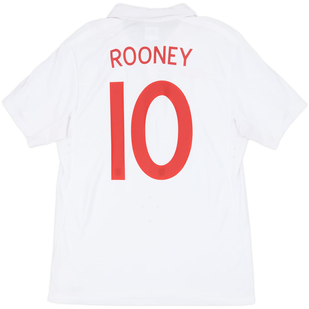 2009-10 England Home Shirt Rooney #10 - 7/10 - (M)