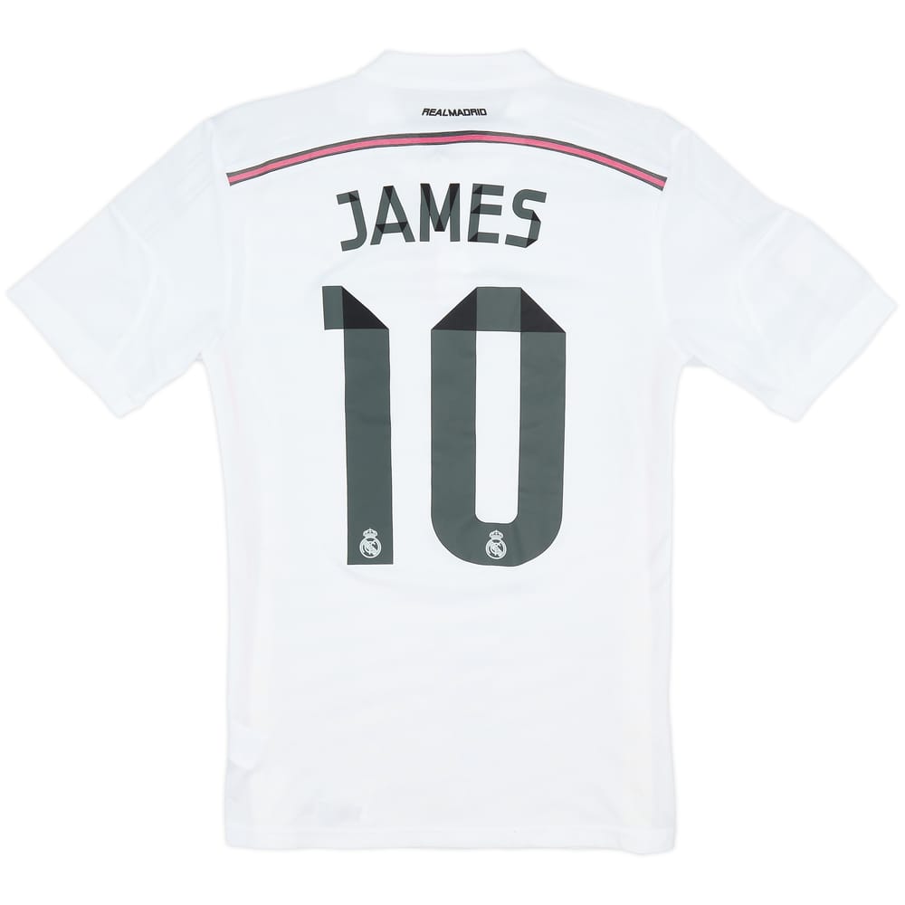 2014-15 Real Madrid Authentic Home Shirt James #10 - 8/10 - (S)