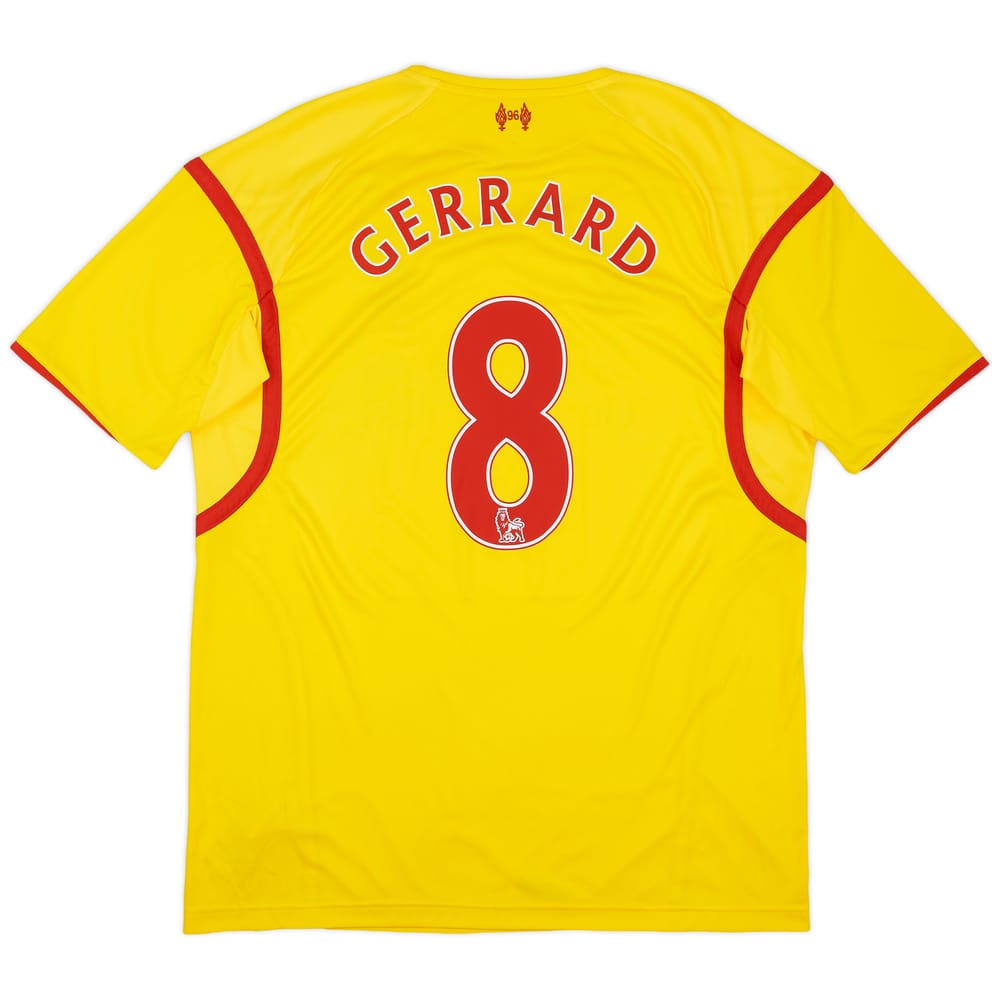 2014-15 Liverpool Away Shirt Gerrard #8 - 8/10 - (XL)