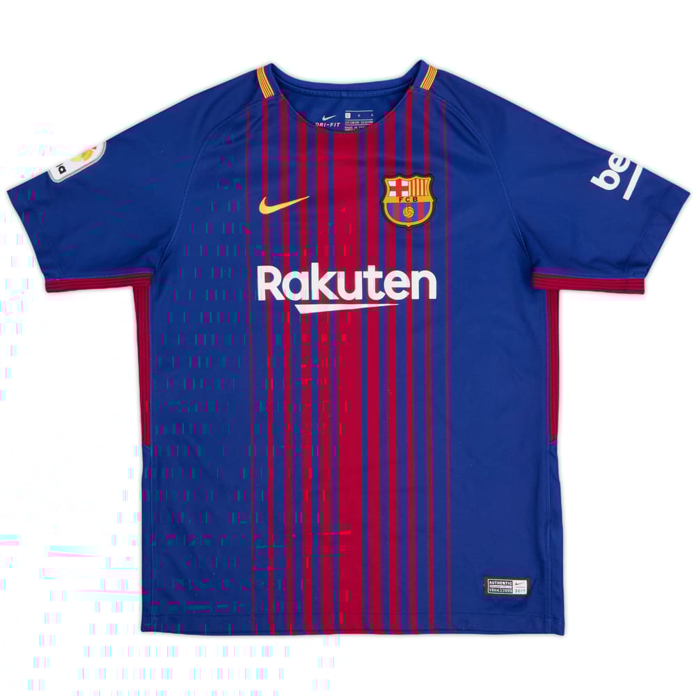 2018-19 Barcelona Home Shirt - 8/10 - (L.Boys)