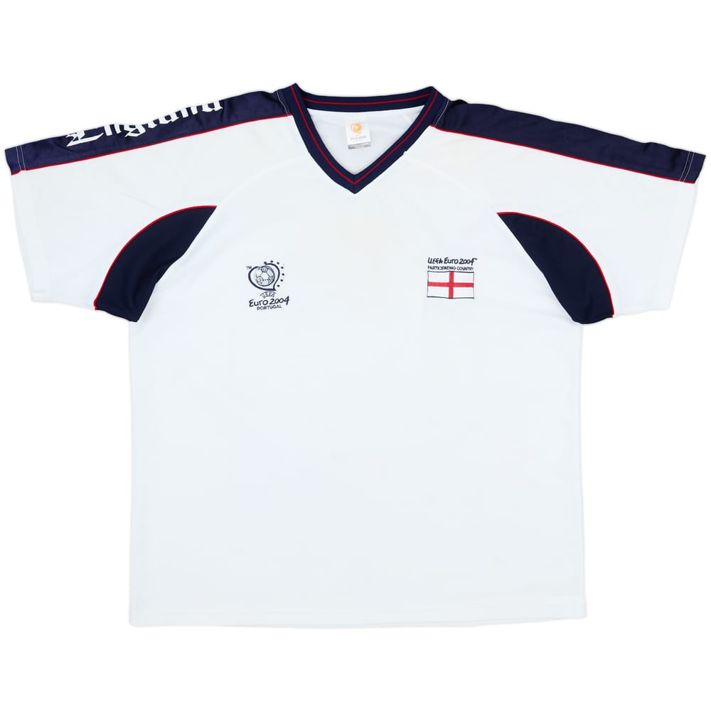 2004 England 'Euro 2004' Training/Leisure Shirt - 7/10 - (XXL)