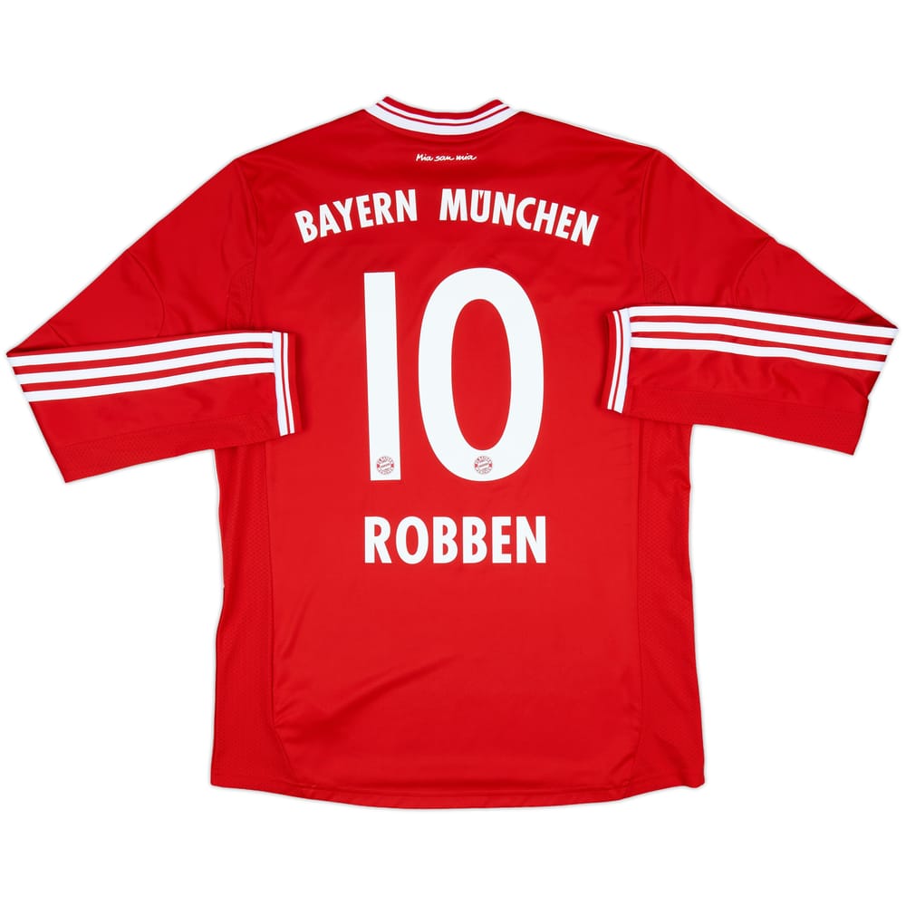 2013-14 Bayern Munich Home L/S Shirt Robben #10 - 8/10 - (L)