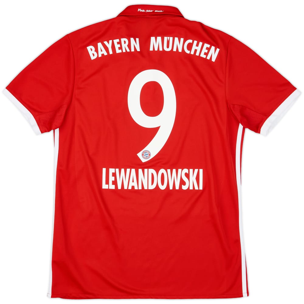 2016-17 Bayern Munich Home Shirt Lewandowski #9 - 7/10 - (M)