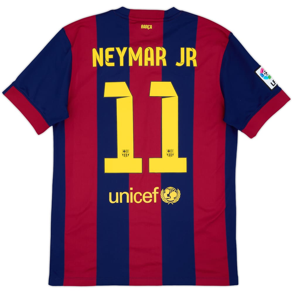 2014-15 Barcelona Home Shirt Neymar Jr #11 - 9/10 - (M)