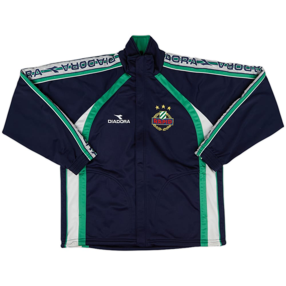 1998-99 Rapid Vienna Diadora Track Jacket - 9/10 - (L.Boys)