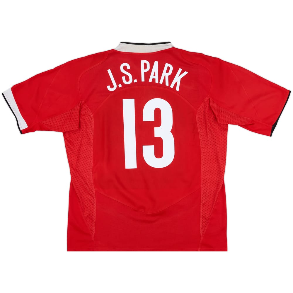 2004-06 Manchester United Home Shirt J.S.Park #13 - 8/10 - (L)