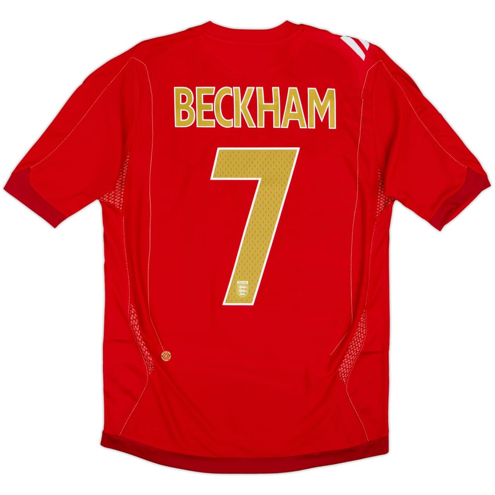 2006-08 England Away Shirt Beckham #7 (S)