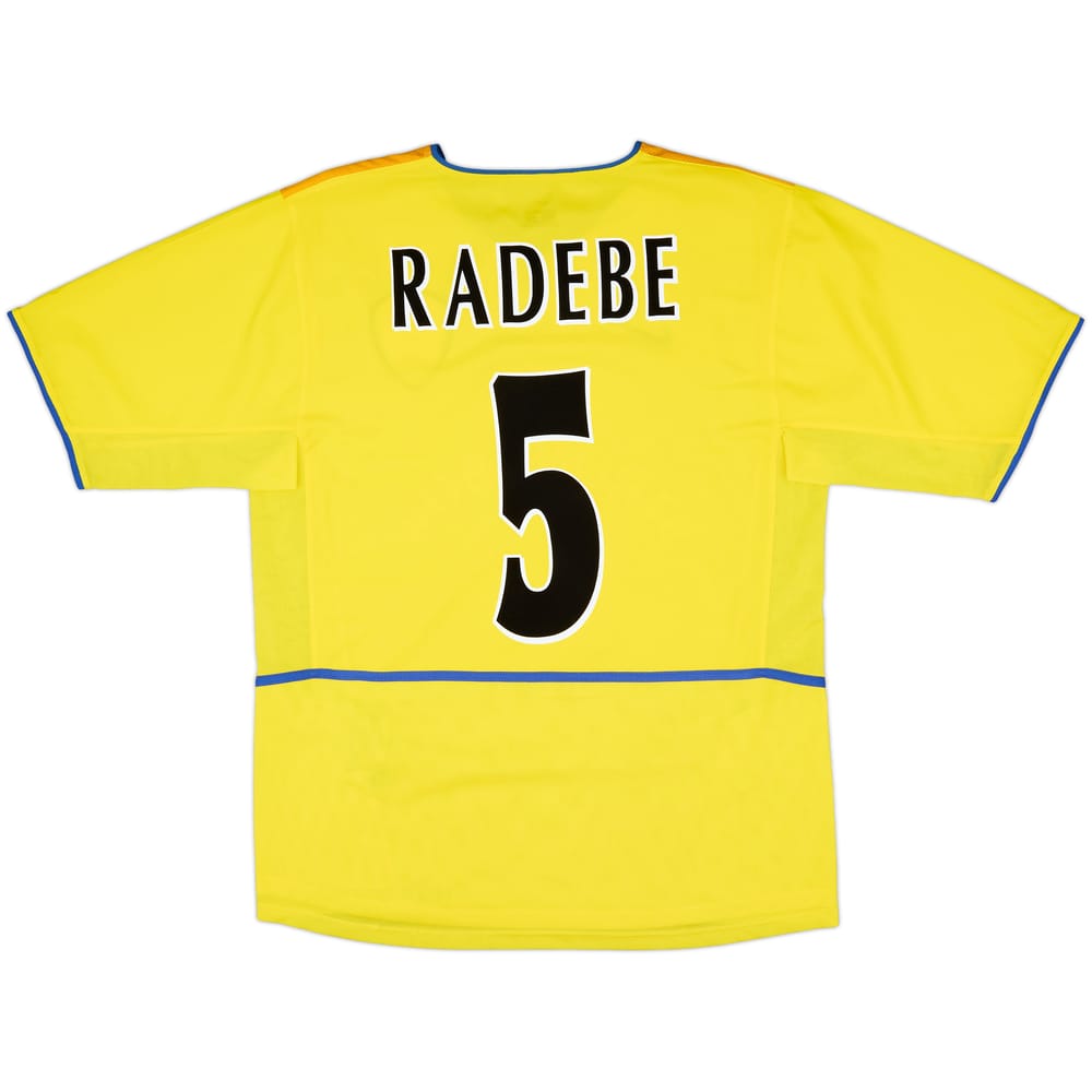 2002-03 Leeds United Away Shirt Radebe #5 - 8/10 - (M)