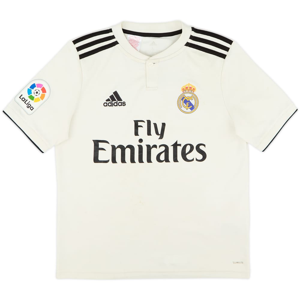 2018-19 Real Madrid Home Shirt - 6/10 - (L.Boys)