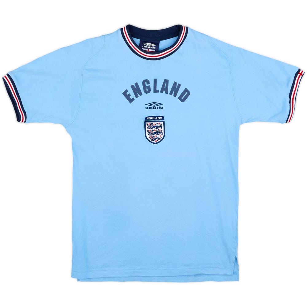 Camiseta de algodón de England Umbro 2002-03 - 8/10 - (L. Niños)