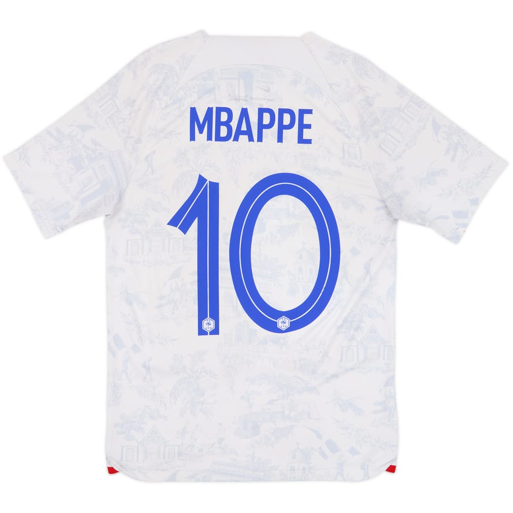 2022-23 France Away Shirt Mbappe #10 - 4/10 - (S)