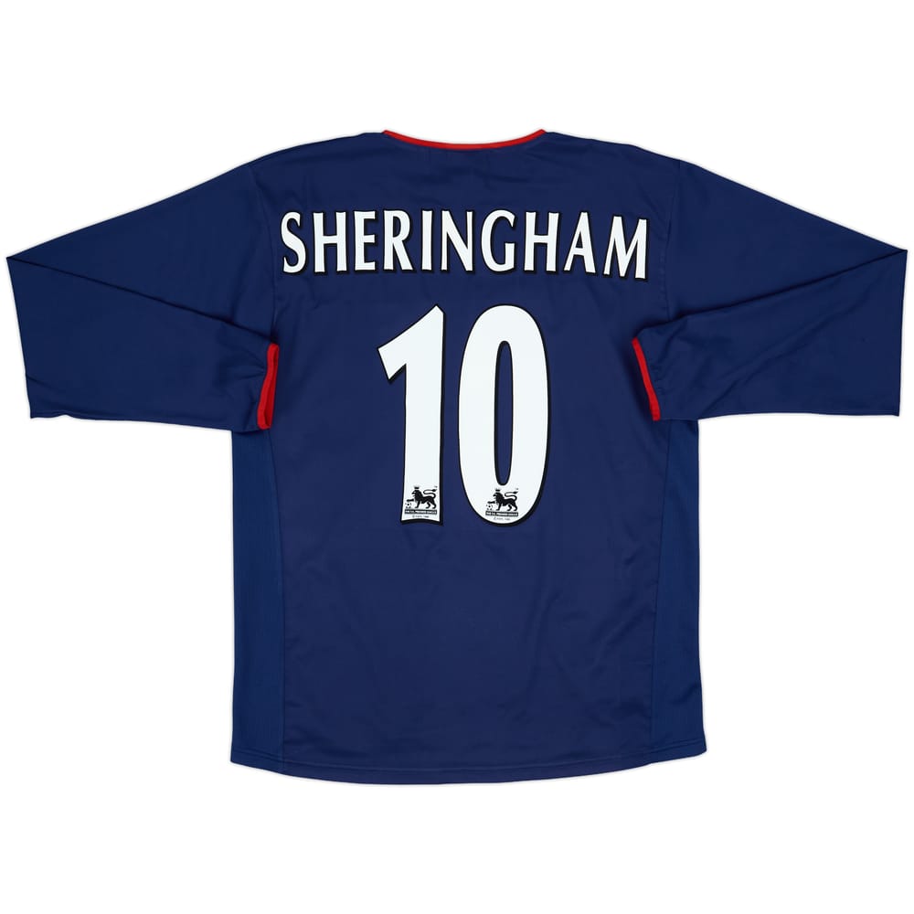 2003-04 Portsmouth Away L/S Shirt Sheringham #10 - 8/10 - (M)