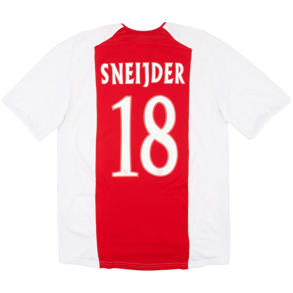 2005-06 Ajax Home Shirt Sneijder #18 - 9/10 - (M)