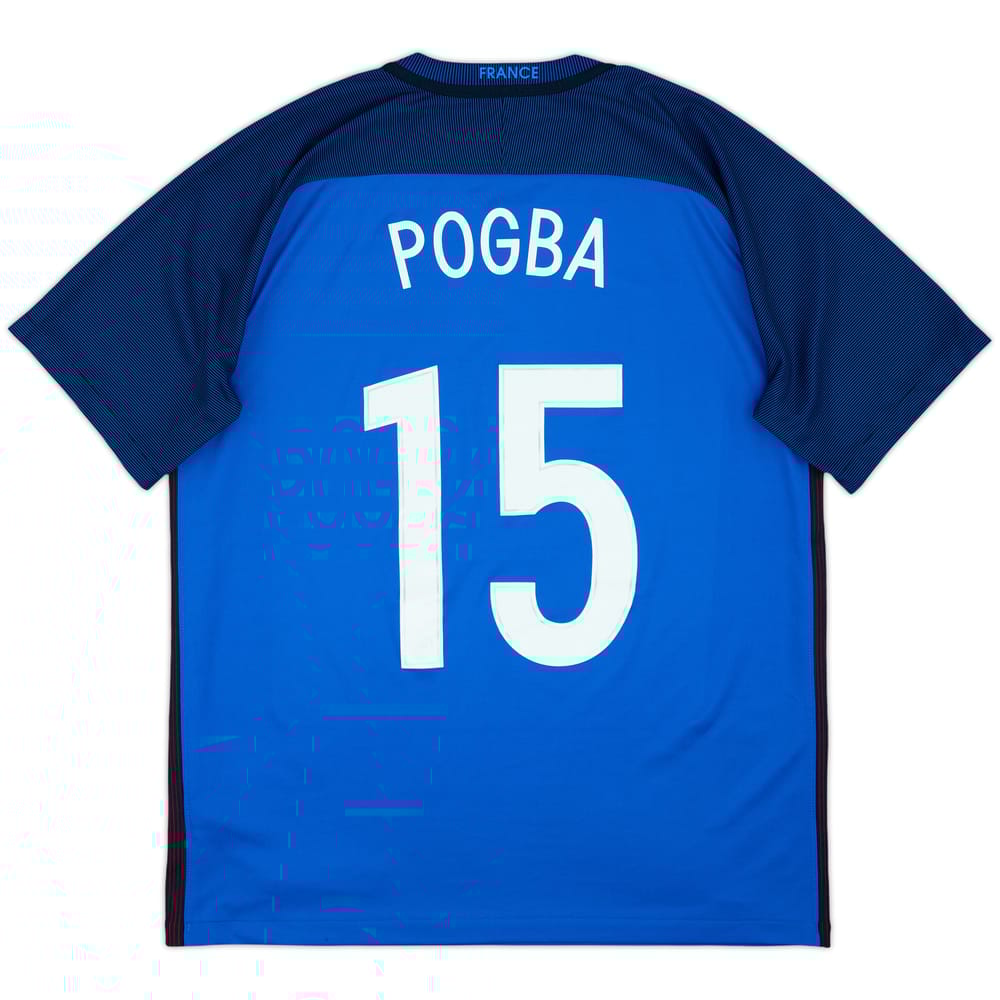 2016-17 France Home Shirt Pogba #15 - 10/10 - (L)