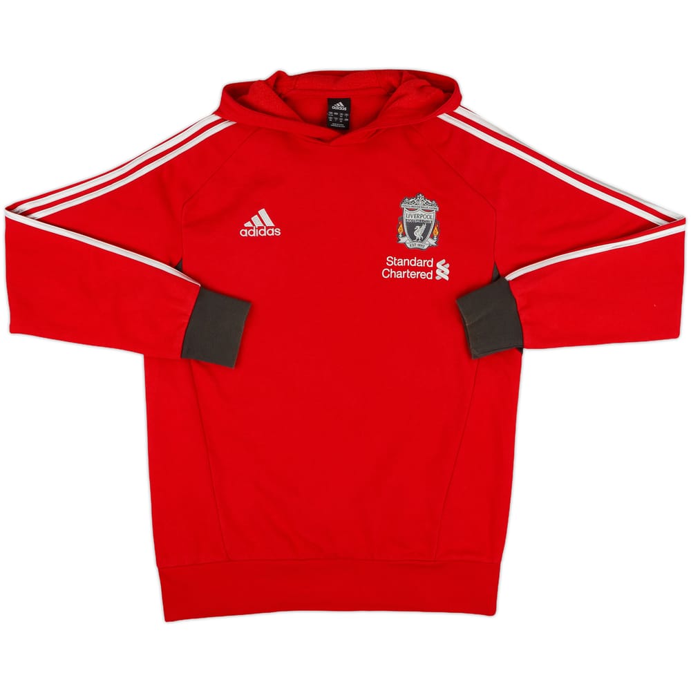 2011-12 Liverpool adidas Hooded Sweat Top - 10/10 - (L)