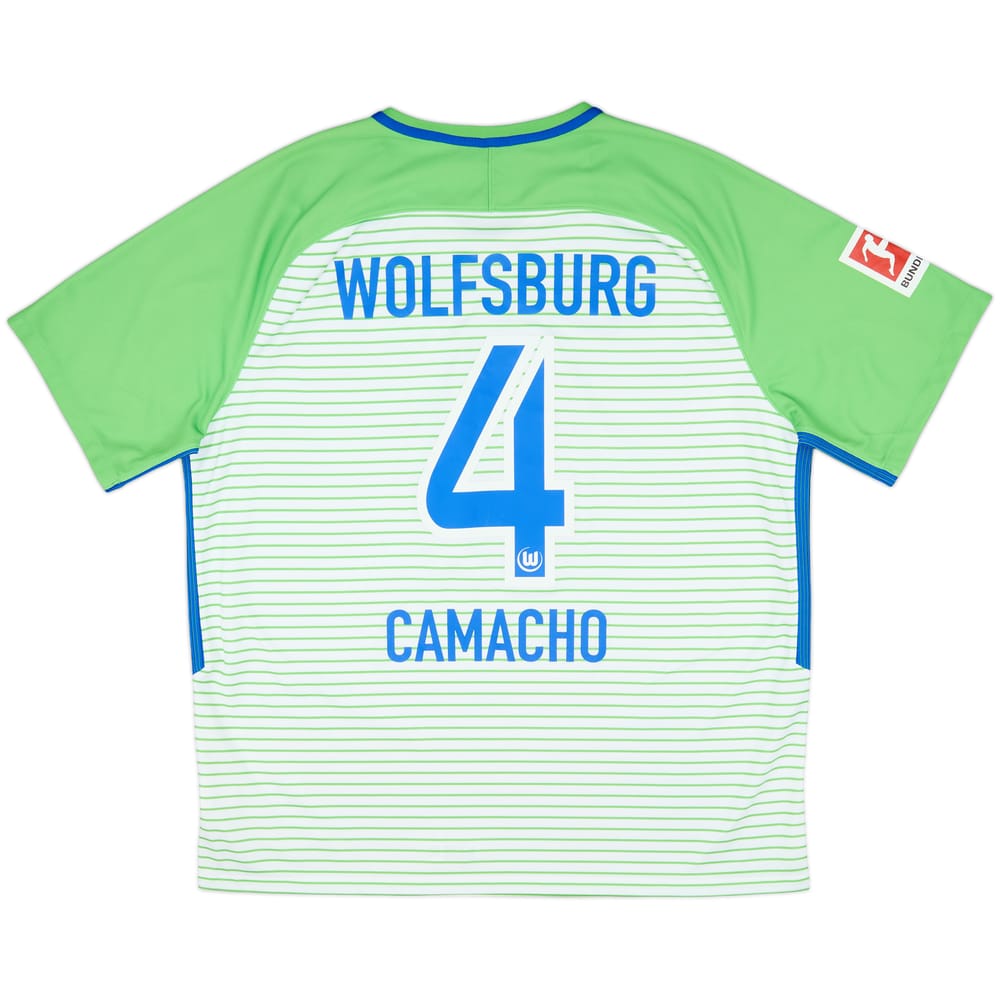 2017-18 Wolfsburg Home Shirt Camacho #4 - 6/10 - (XXL)