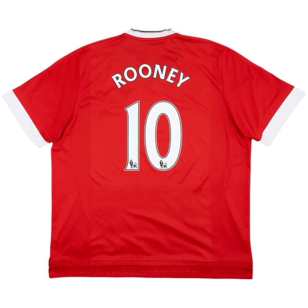 2015-16 Manchester United Home Shirt Rooney #10 - 8/10 - (3XL)