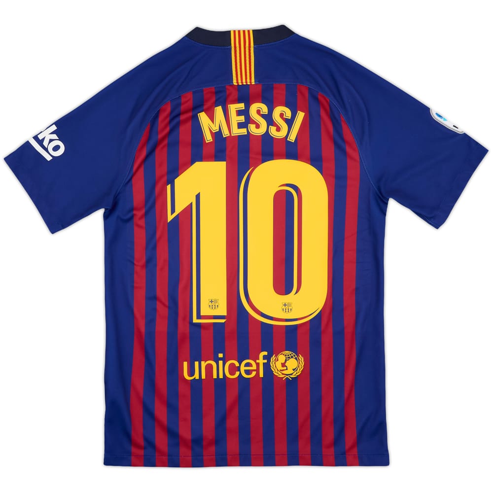 2018-19 Barcelona Home Shirt Messi #10 - 8/10 - (S)