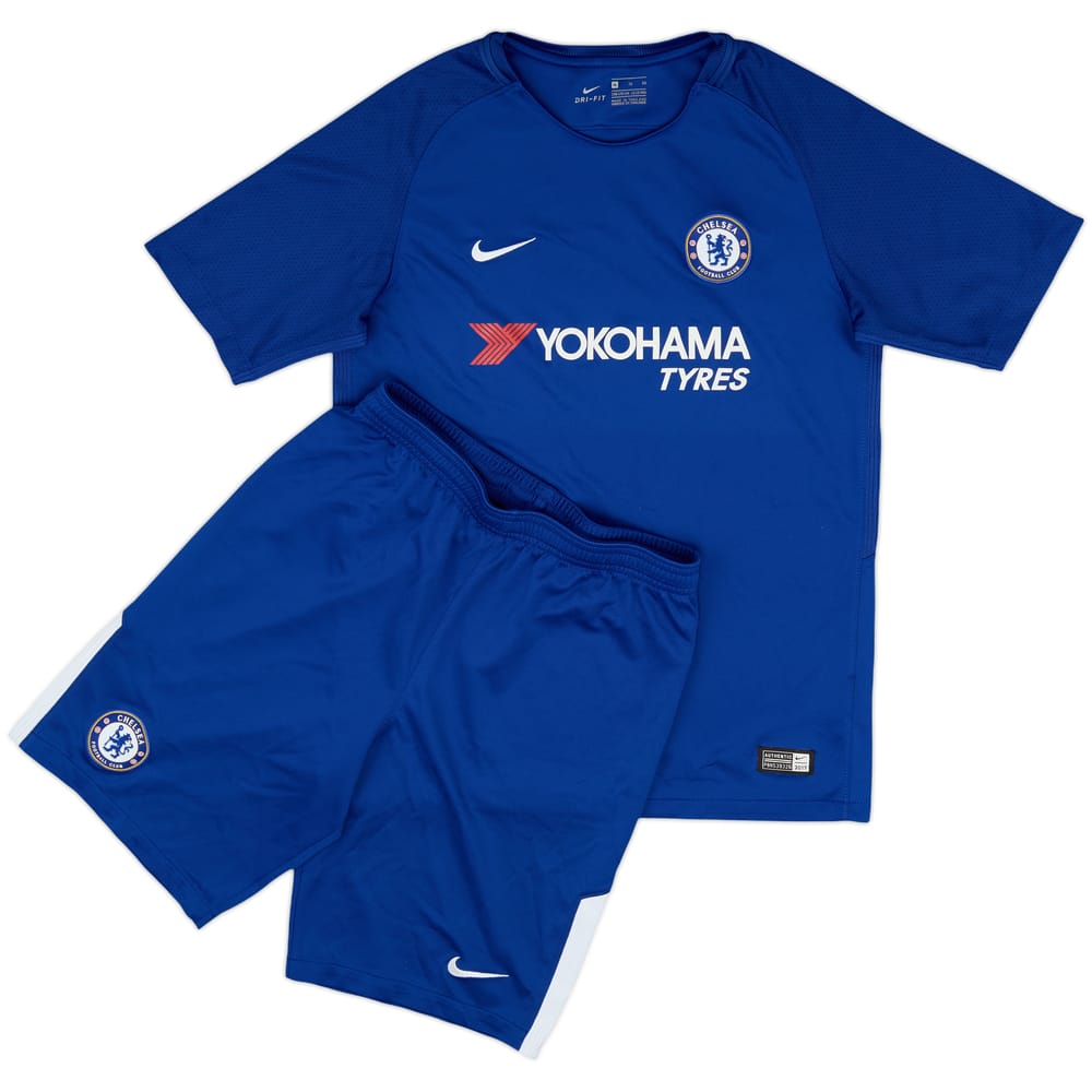 2017-18 Chelsea Home Shirt & Shorts - 8/10 - (XL.Boys)
