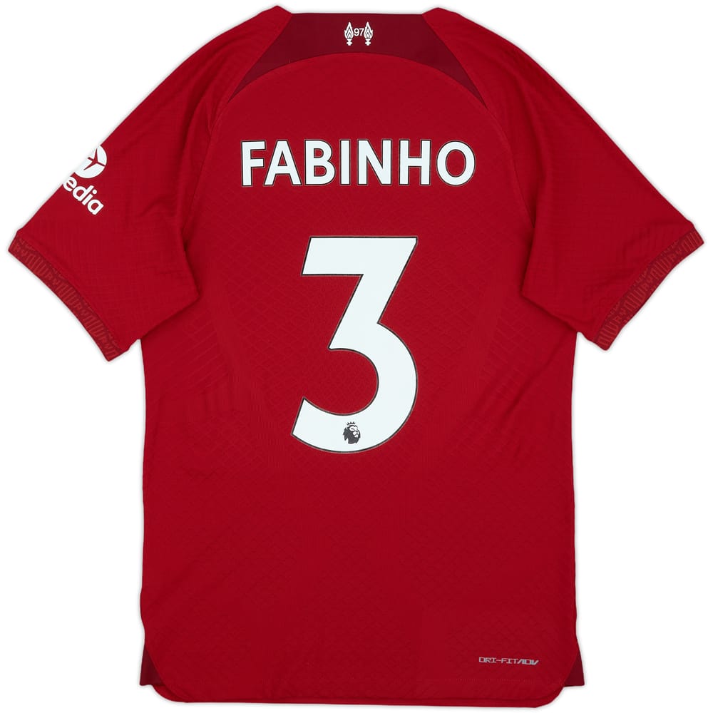 2022-23 Liverpool Authentic Home Shirt Fabinho #3 - 8/10 - (S)