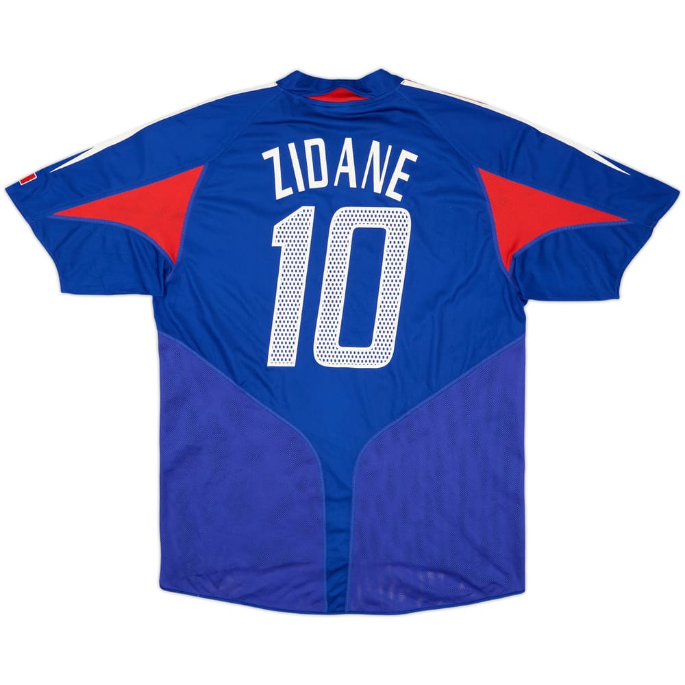 2004-06 France Home Shirt Zidane #10 - 9/10 - (L)