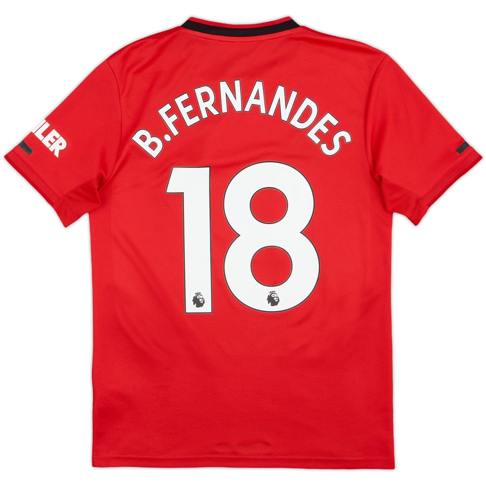 2019-20 Manchester United Home Shirt B.Fernandes #18 - 7/10 - (S)