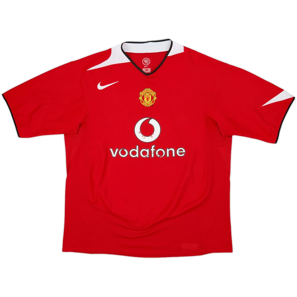 2004-06 Manchester United Home Shirt - 5/10 - (XL)