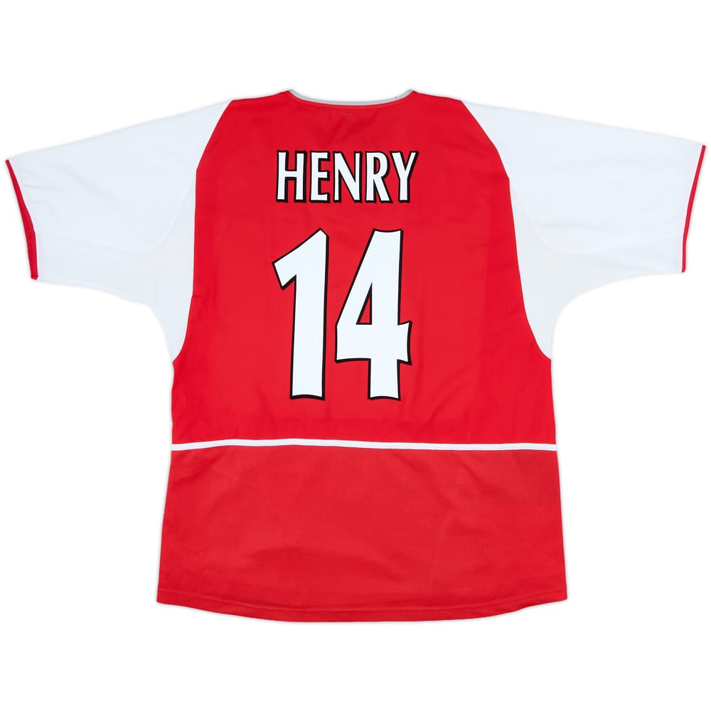 2002-04 Arsenal Home Shirt Henry #14 - 6/10 - (L)