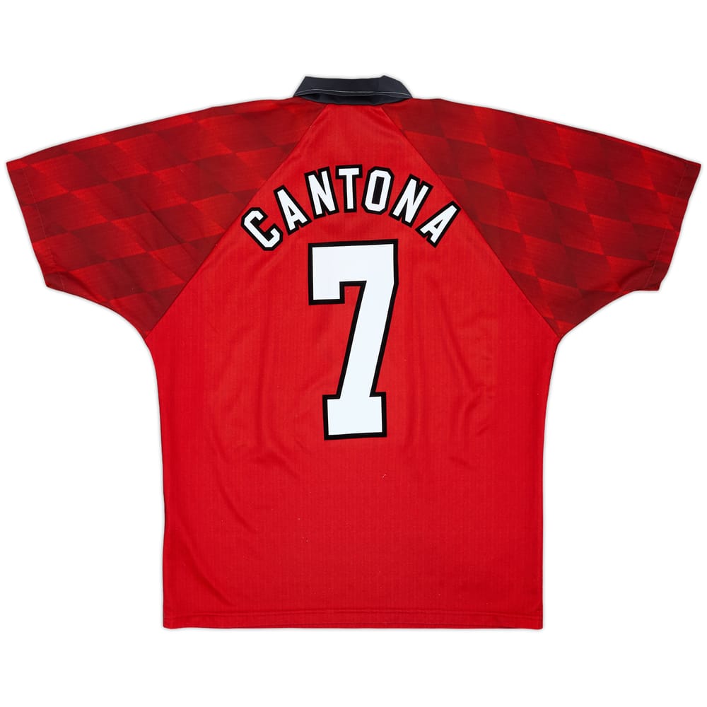1996-98 Manchester United Home Shirt Cantona #7 - 7/10 - (M)