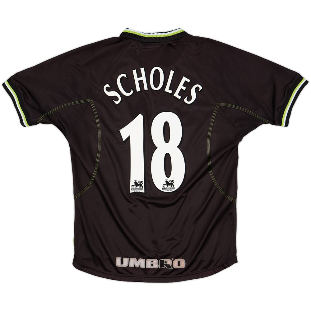 1998-99 Manchester United Third Shirt Scholes #18 - 6/10 - (M)