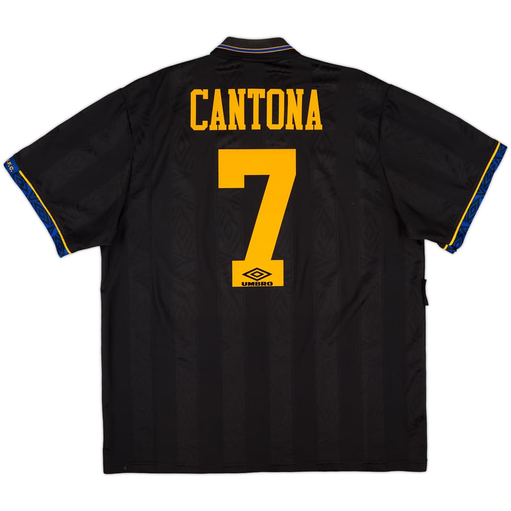 1993-95 Manchester United Away Shirt Cantona #7 - 8/10 - (XL)