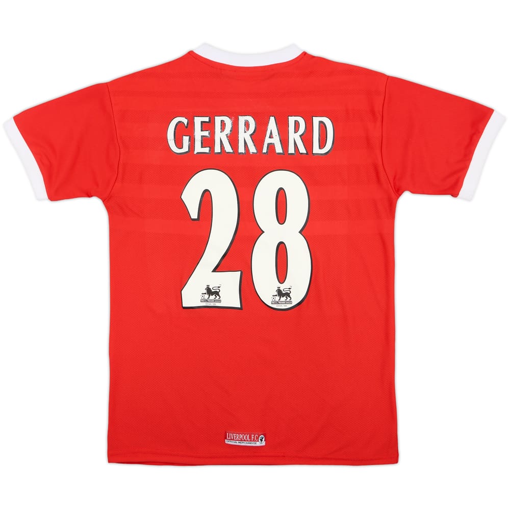 1998-00 Liverpool Home Shirt Gerrard #28 - 7/10 - (M)