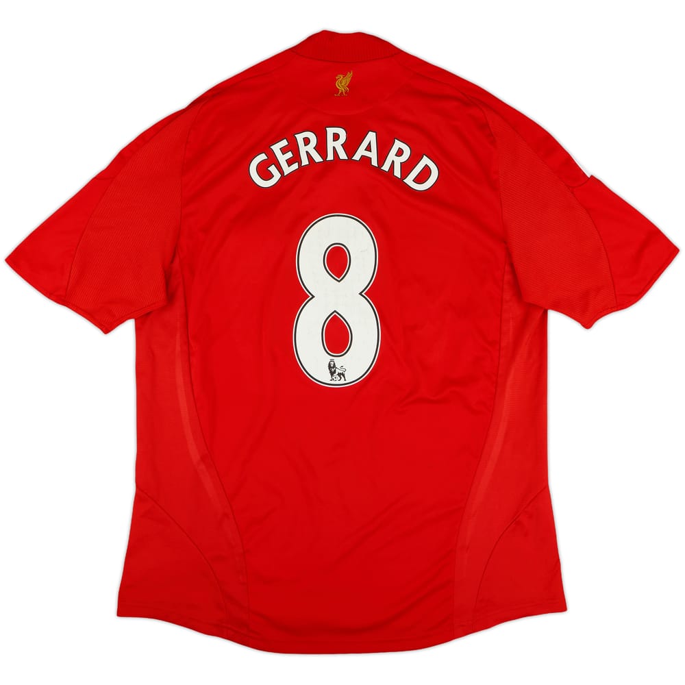 2008-10 Liverpool Home Shirt Gerrard #8 - 5/10 - (L)