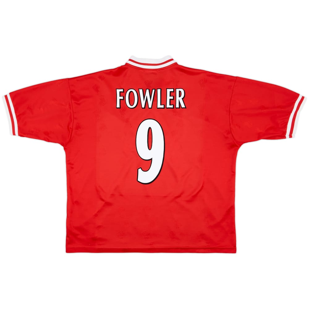 1996-98 Liverpool Home Shirt Fowler #9 - 5/10 - (XL)