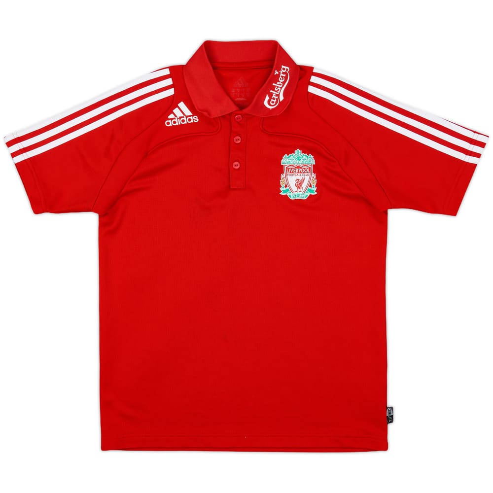 2008-09 Liverpool adidas Polo Shirt - 7/10 - (S)