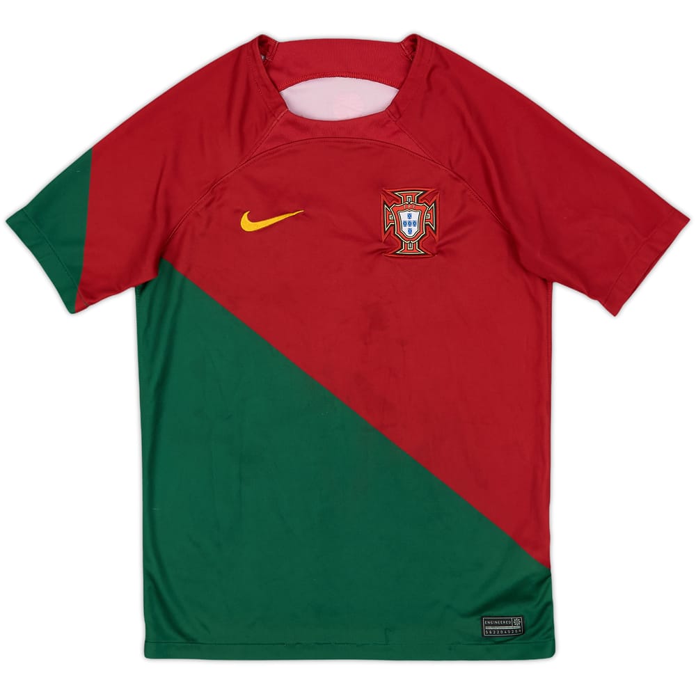 2022-23 Portugal Home Shirt - 6/10 - (L.Boys)