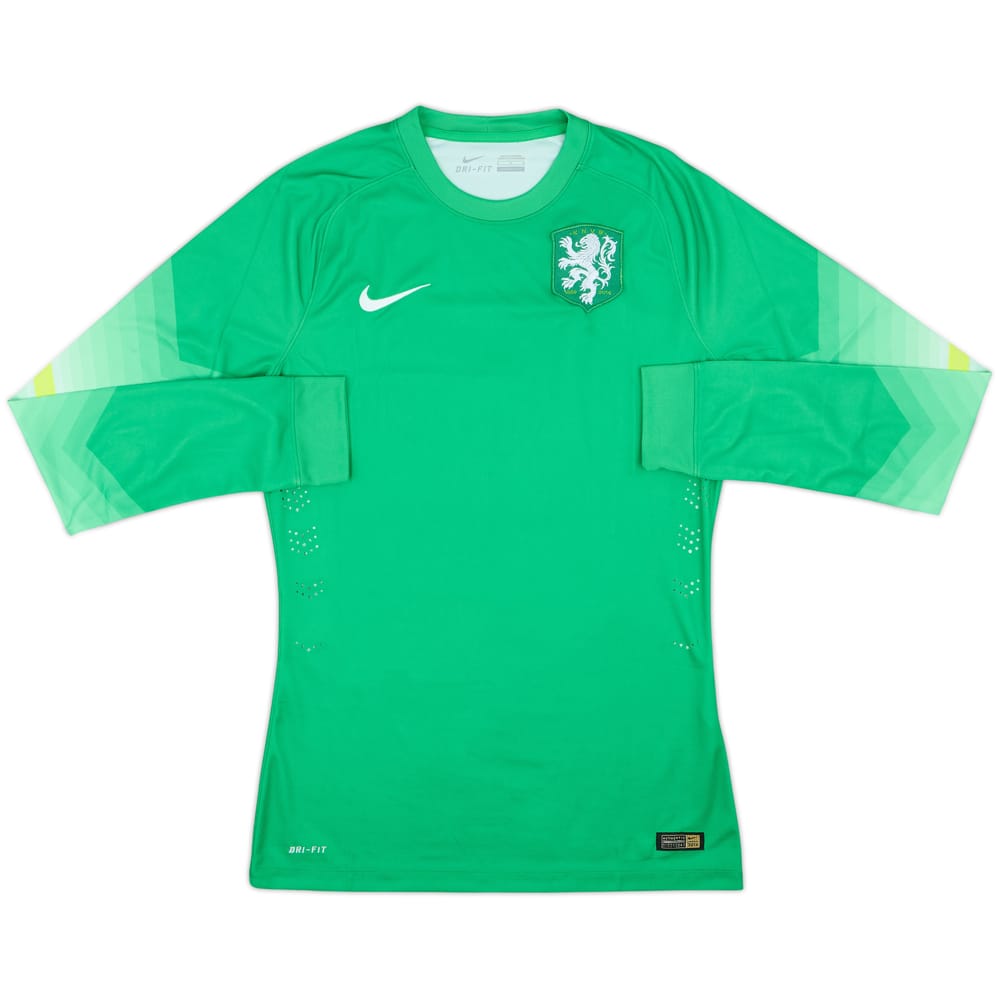 2014-15 Netherlands Player Issue GK Shirt - 10/10 - (M)