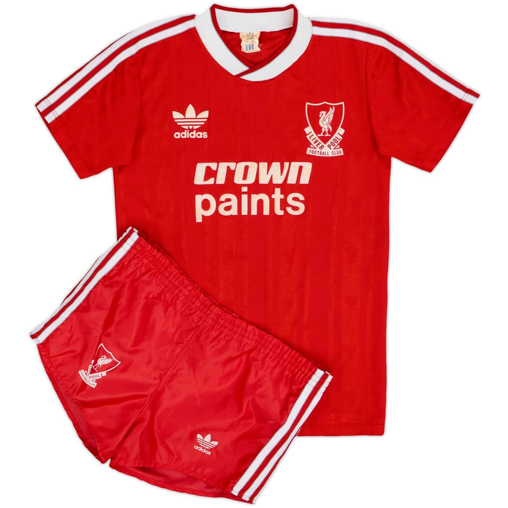 1987-88 Liverpool Home Shirt & Shorts - 7/10 - (Y)