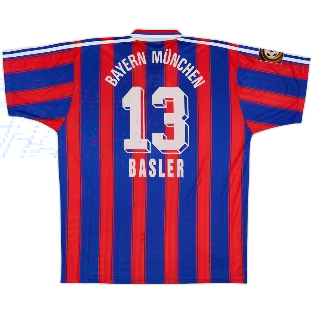 1995-97 Bayern Munich Home Shirt Basler #13 - 8/10 - (L)