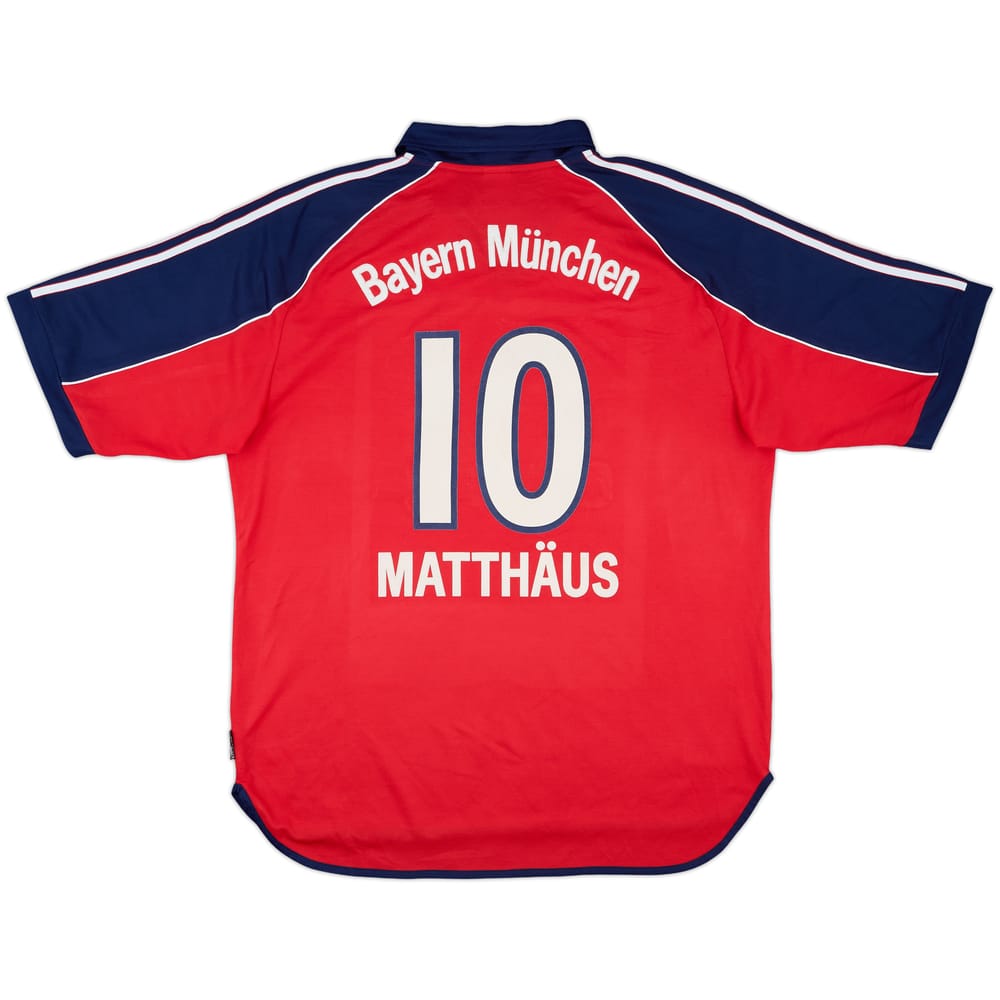 1999-01 Bayern Munich Home Shirt Matthaus #10 - 9/10 - (XL)