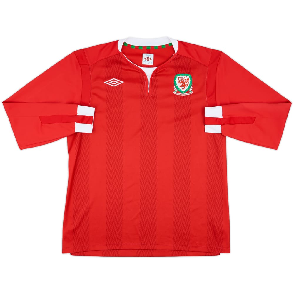 2011-12 Wales Home L/S Shirt - 9/10 - (L)